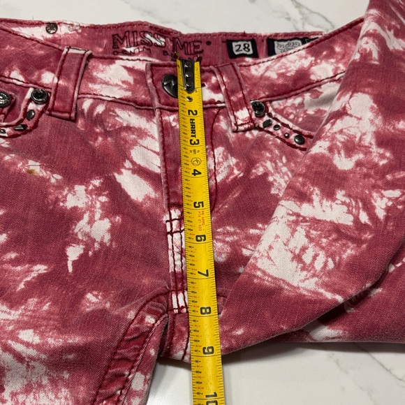 Miss Me Women's Pink Tie-Dye Skinny Jeans - Picture 11 of 16